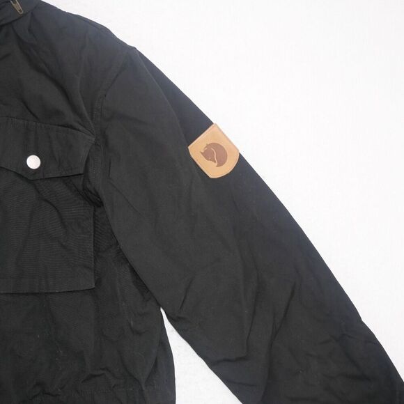 NEW Fjallraven Men's Small Raven BLACK Jacket Greenland G-1000 w/ Pullout Hood - Picture 13 of 14